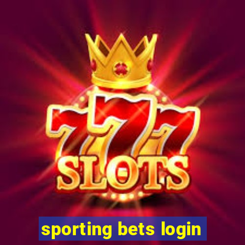 sporting bets login